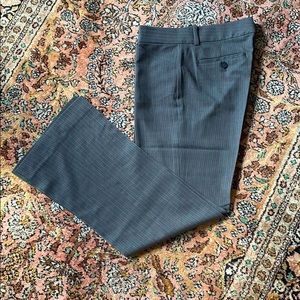 Theory light grey pin stripe wide leg pants